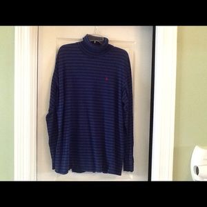Lightweight Polo pullover with turtleneck